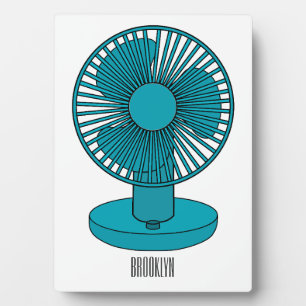 Placa Expositora Ilustracion personalizado de ventilador