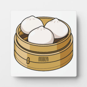 Placa Expositora Ilustracion personalizado Dim sum