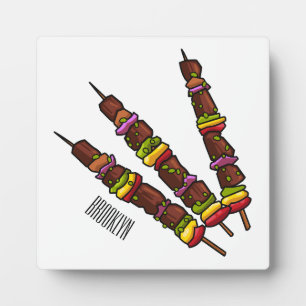 Placa Expositora Ilustracion personalizado kebab o kabob