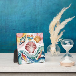 Placa Expositora Ilustracion Retro Beach de Summer Vibes