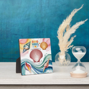 Placa Expositora Ilustracion Retro Beach de Summer Vibes