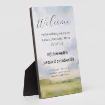 Imagen de bienvenida de la casa y wifi con logotip