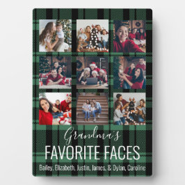 Placa Expositora Imagen personalizada de 9 en negro y verde en luga