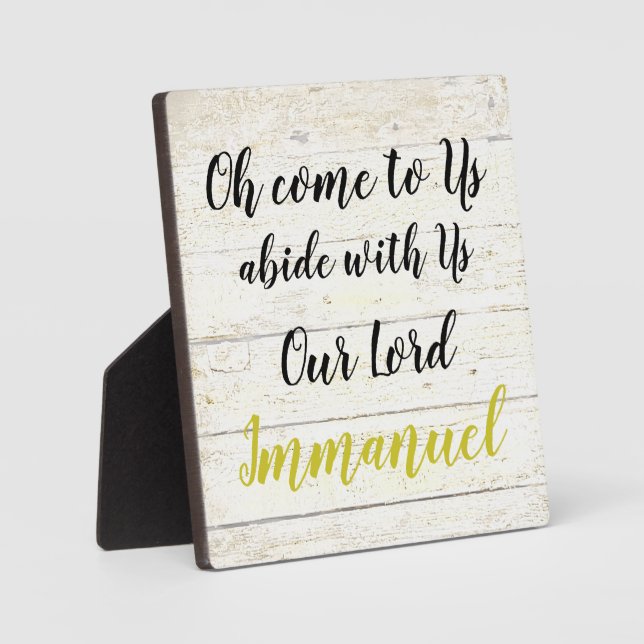 Placa Expositora Immanuel (Anverso)