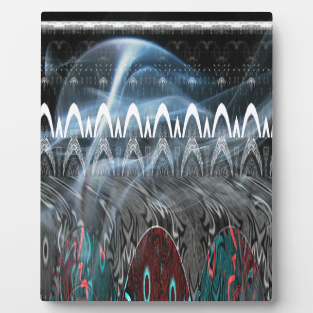 Placa Expositora Impresión de arte abstracto asombroso (Frente)