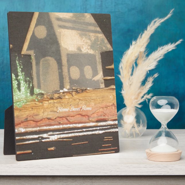 Placa Expositora Impresión de arte casero dulce (Lado)