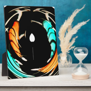 Placa Expositora Impresión de arte de patrones tradicionales africa