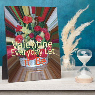 Placa Expositora Impresión de arte el día de San Valentín