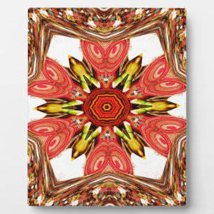 Placa Expositora Impresión de arte floral Doodle