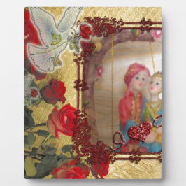 Placa Expositora Impresión de arte gráfico con retrato de muñeca bo