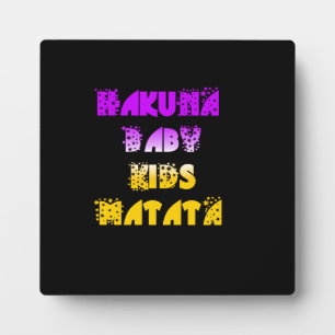 Placa Expositora Impresión de arte Hakuna Matata Baby and Kids