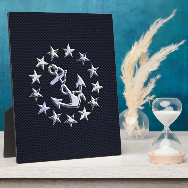 Placa Expositora Impresión de bandera náutica de fibra de carbono a (Lado)