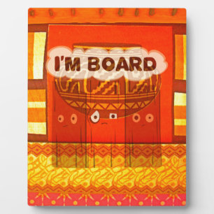 Placa Expositora Impresión de colores tradicionales africanos rojos