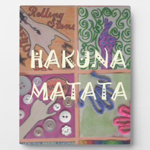 Placa Expositora Impresión de Rótulo Hakuna Matata