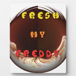 Placa Expositora Impresión fresca de mi Freddy Art
