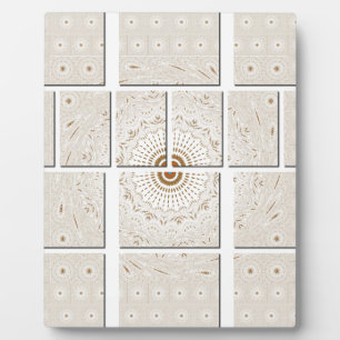 Placa Expositora Impresión tradicional africana de arte musulmán.