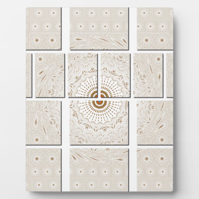 Placa Expositora Impresión tradicional africana de arte musulmán. (Frente)