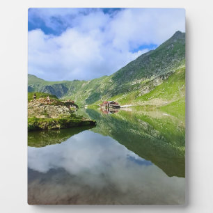 Placa Expositora Impresionante lago Balea Rumania – Fotografía alpi