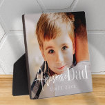 Placa Expositora Impresionante papá desde 20XX Moderno y elegante f<br><div class="desc">Este diseño simple y moderno se compone de tipografía de la cadena y cursiva y añade una foto personalizado</div>