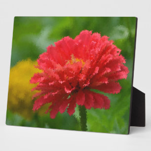 Placa Expositora Impresionista Zinnia Plaque