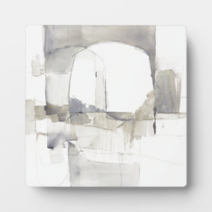 Placa Expositora Improvisación I Gris Abstract Print
