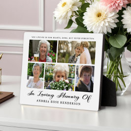 Placa Expositora In Loving Memory Photo Collage