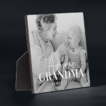 Placa Expositora Increíble abuela desde 20XX simple foto elegante<br><div class="desc">Este diseño simple y moderno se compone de tipografía de la cadena y cursiva y añade una foto personalizado</div>