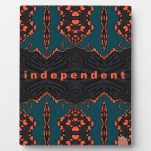 Placa Expositora Independiente y orgulloso