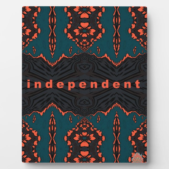 Placa Expositora Independiente y orgulloso (Frente)