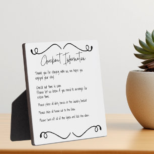 Placa Expositora Información de desprotección del hogar de alquiler