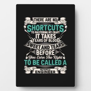 Placa Expositora Ingeniero Mecánico