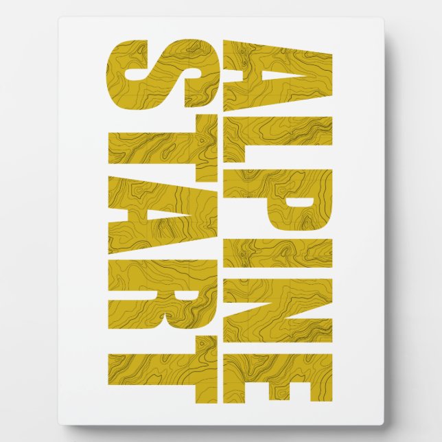 Placa Expositora Inicio alpino (Topo) (Frente)