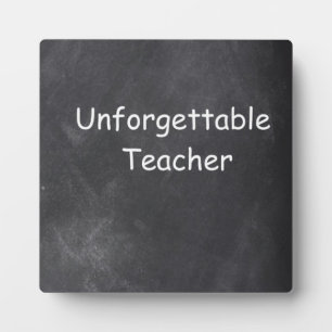 Placa Expositora Inolvidable Teacher Chalkboard Design Gift Idea