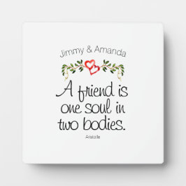 Placa Expositora Inspiración en el Aniversario de Soulmate: Corazon