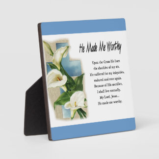 Placa Expositora Inspirador, me hizo digno