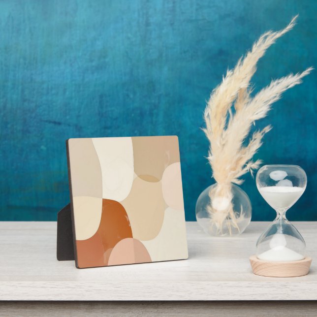 Placa Expositora Interbloqueo de los tonos de la tierra (in situ)