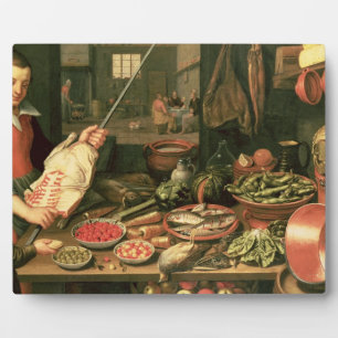 Placa Expositora Interior de cocina con una doncella