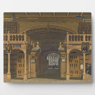 Placa Expositora Interior de la Biblioteca Bodleian, ilustracion de