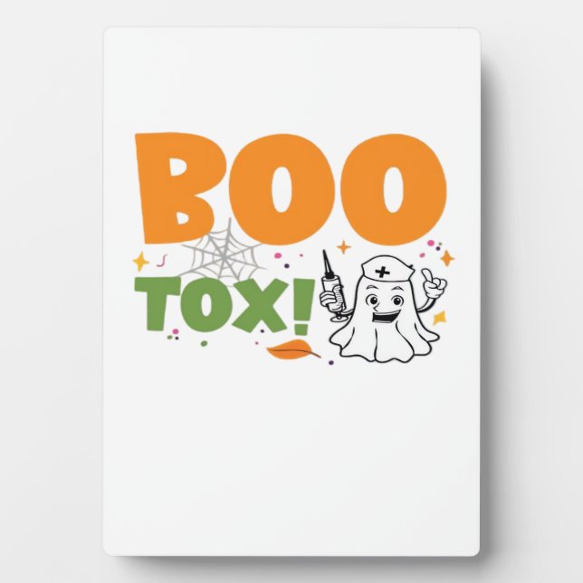 Placa Expositora Inyector de enfermera de BOO Tox relleno de Botox  (Frente)