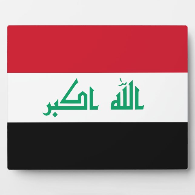 Placa Expositora Iraqi Flag (Frente)
