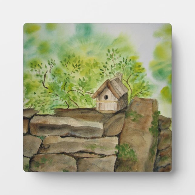 Placa Expositora Irlandés, tabletop Plaque con Easel Ireland (Frente)