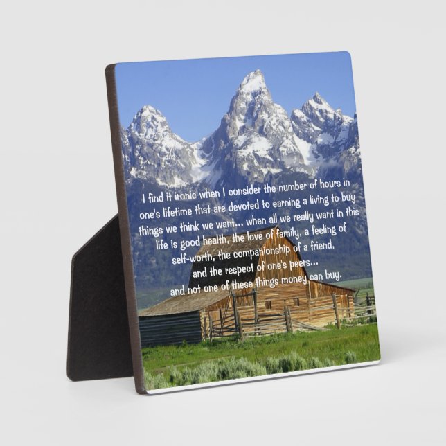 Placa Expositora Ironías de la vida Inspiradoras (Anverso)