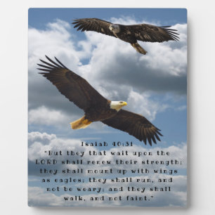 PLACA EXPOSITORA ISAIAH 40:31