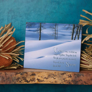 Placa Expositora Isaías 1:18 Inspirador