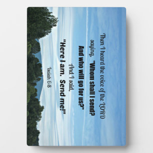 Placa Expositora Isaías 6:8 Entonces oí la voz de Jehovah