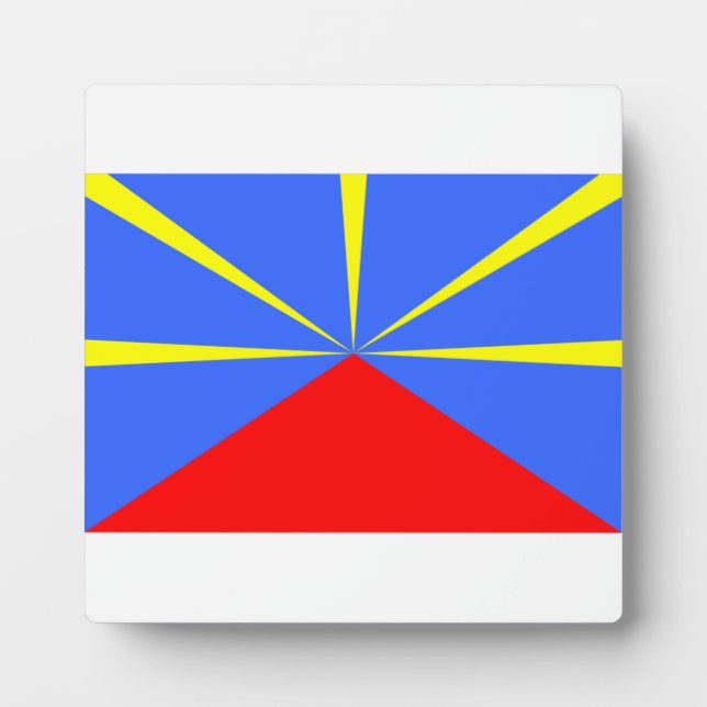 Placa Expositora Isla Reunión 974 Isla Reunión Drapeau Maveli (Frente)