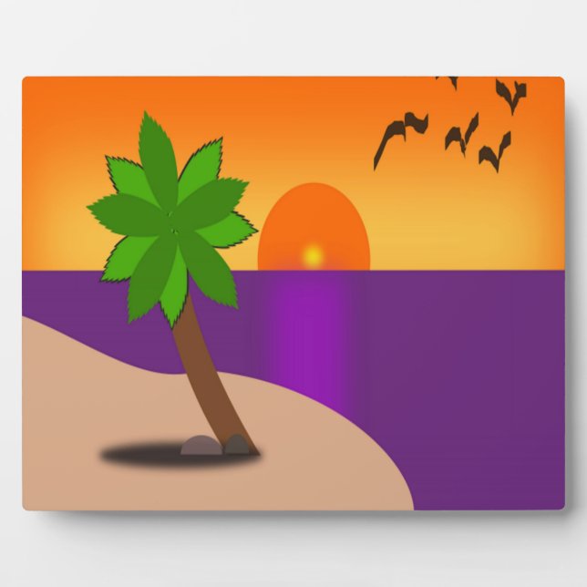 PLACA EXPOSITORA ISLA TROPICAL (Frente)