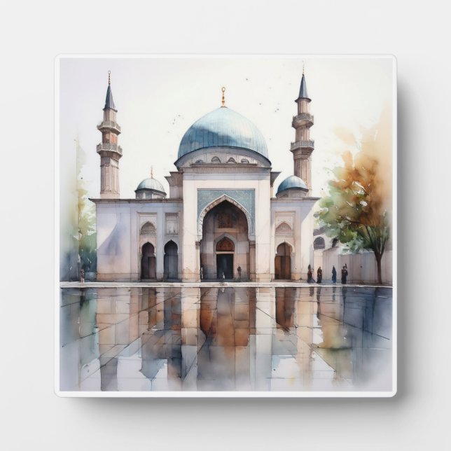 Placa Expositora islamic art islamic moque (Frente)