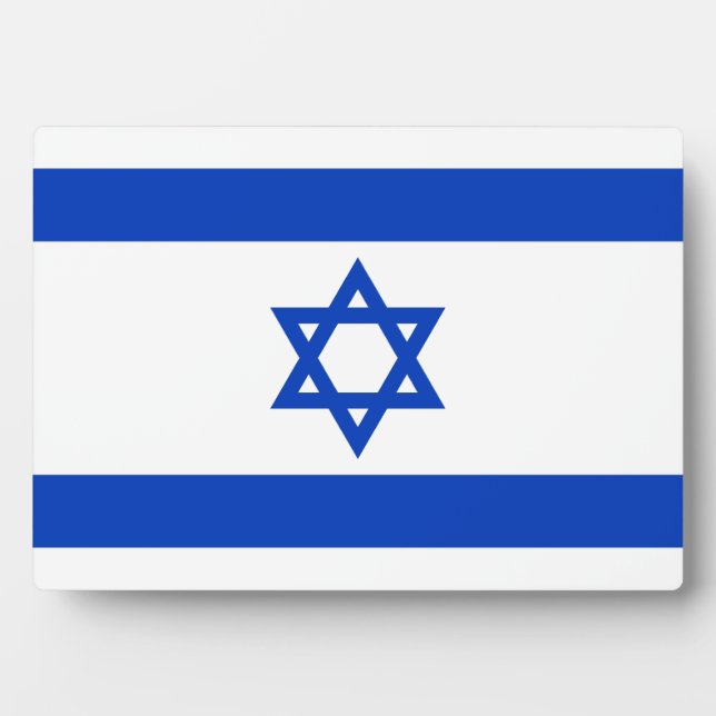 Placa Expositora Israel - Bandera israelí (Frente)