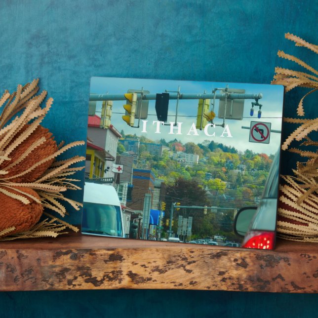 PLACA EXPOSITORA ITHACA NEW YORK (Lado)